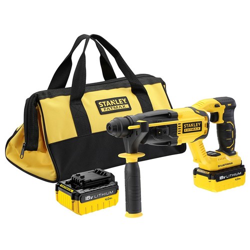 פטישון נטען 18V כולל 2 סוללות 4Ah תוצרת STANLEY FATMAX פטישון נטען 18V כולל 2 סוללות 4Ah תוצרת STANLEY FATMAX